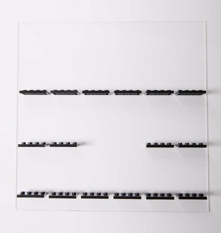 16 GAP in Middle Slot 2mm Acrylic Mount With print Choice- No Bricks and No glue